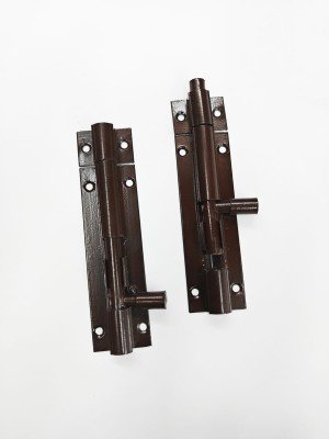 1 (119) - Dr. DOLLY TITRA brown metal tower bolts with sliding locking mechanism for doors and gates