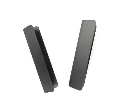 1 (124) - Dr. DOLLY TITRA rectangular black matt finish stainless steel pull handles with sleek, modern design