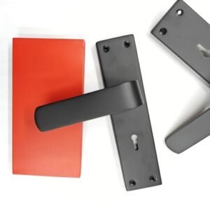 SS matt finish mortice lock handle set for doors