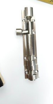 Image (67) steel tower bolt, silver tower bolt, door locking bolt, window bolt, sliding latch, heavy duty door bolt, stainless steel latch, door hardware, secure door bolt, modern tower bolt