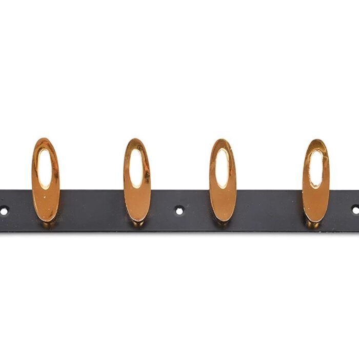 gfmfxnmf Bronze finish wall-mounted coat and cloth hanger with 8 hooks for hanging clothes, hats, and accessories.