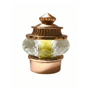 copper curtain rod finial with crystal centerpiece and pointed top for elegant home décor.
