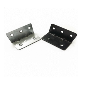 Features: Material: Premium-grade stainless steel with black powder coating for rust resistance Design: Wide L-shaped bracket with reinforced bend and four mounting holes Finish: Matte black surface for a sleek, modern look Function: Provides strong corner support for doors, frames, cabinets, and structural joints Installation: Screw-mount design; compatible with wood, metal, and concrete surfaces Size: Suitable for 3" x 3" and wider configurations; custom sizes available Applications: Ideal for door fitting, furniture assembly, industrial setups, and modular construction Brand Note: CHWRI Hardware – Trusted for durable fittings at budget-friendly prices
