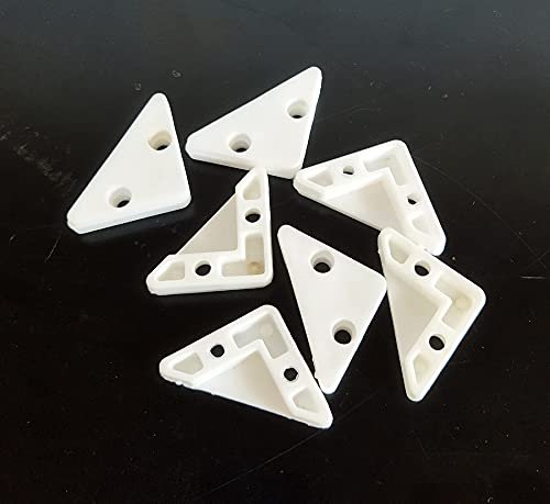 Polypropylene PVC Glass Corner Holder Polypropylene PVC glass corner holder in white finish, designed to securely hold and protect glass edges in doors, showcases, and partitions.