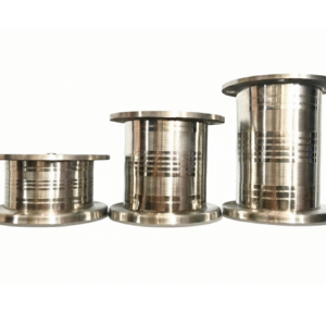 Set of stainless steel sofa legs in multiple sizes with threaded mounting bolts, designed for sturdy support and vibration reduction in furniture.